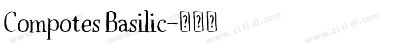 Compotes Basilic字体转换